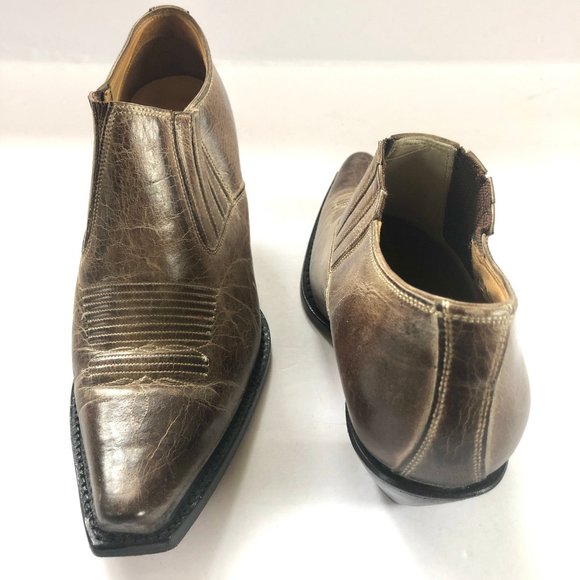 Charlie 1 Horse Western Ankle Boot in Rustic Brown - Picture 7 of 8